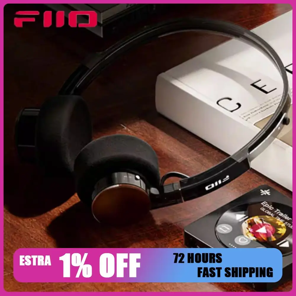 

Беспроводная гарнитура FiiO EH11 в ретро-стиле, Bluetooth 6.0, длительное время автономной работы, поддержка LDAC, приложение для управления FiiO, легкие динамические наушники