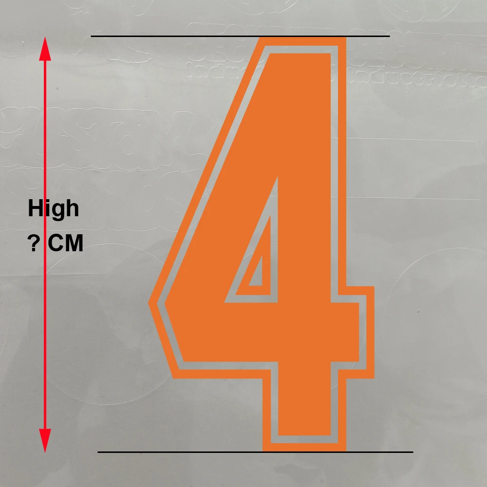 Blue Men Kids Number Iron on Patches Red Letter Basketball Iron on Patch Football jersey Number Clothes Hot Transfer Sticker