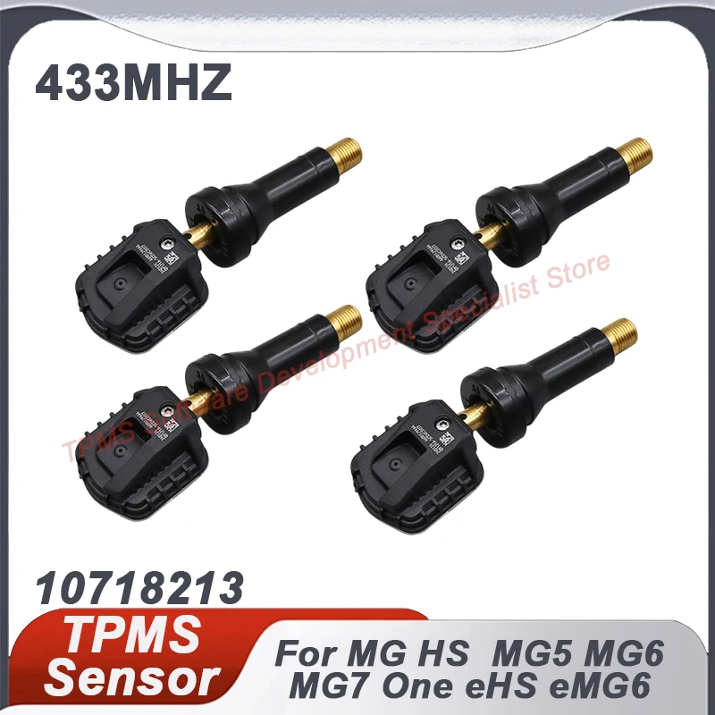 

4PCS Tire Pressure Monitoring Sensor For MG eHS HS MG5 MG6 MG7 ROEWE Ei5 IMAX8 LOMEMO RISING F7 TPMS Sensor 10718213 433MHZ