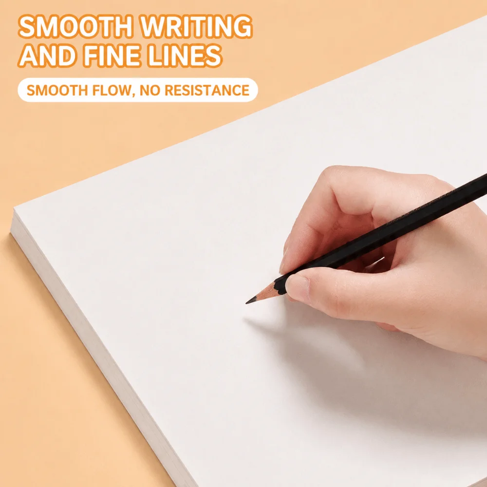 Durable A4/8K/A3 Sketch Drawing Paper Thick White Blank Poster Paper Multi Sizes Hand Copy Newspaper Art Paper Artists