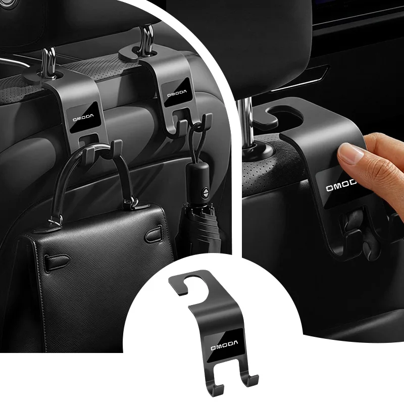 

For Chery Omoda C5 Crossover Omoda 5 FX EXEED GT RX VX Accessories 2 Pcs Car Storage Hooks Headrest Hooks Car Seat Hanger Hook