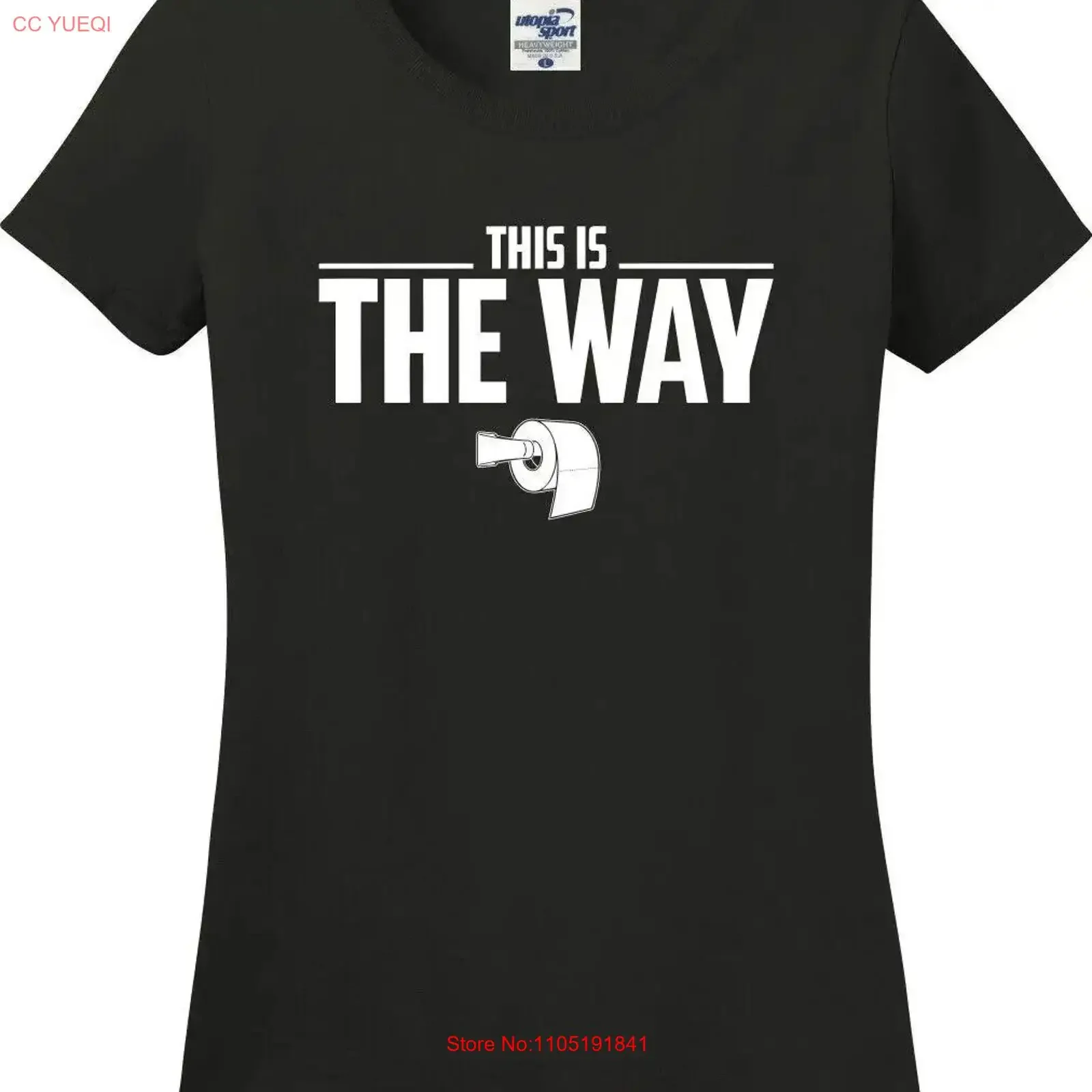 This Is The Way Toilet Paper Funny Missy Fit Ladies T Shirt S 3X vintage Washed streetwear Casual Versatile Unisex