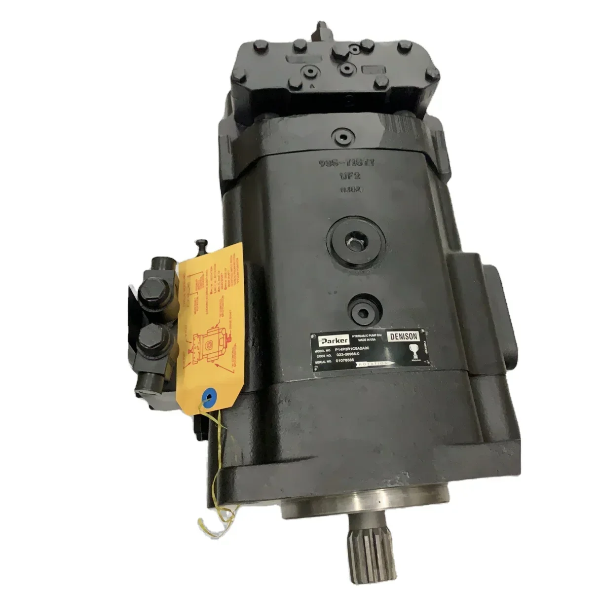 2025Parker Replacement  P14  P2 P3 hydraulic axial piston Pump P14P-3L1A.9A2.B00