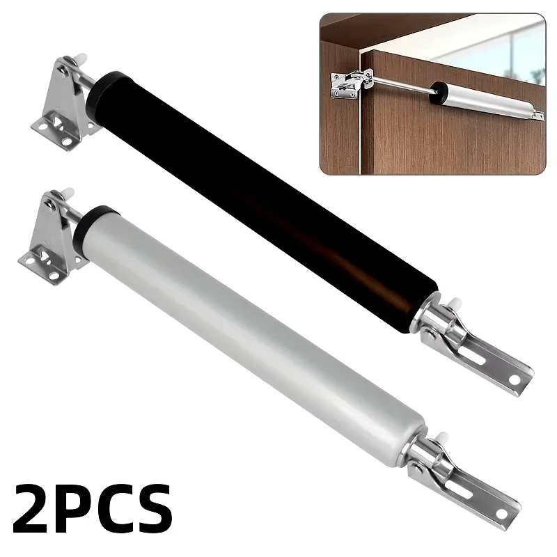 

Wind-Resistant Heavy-Duty Door Closers with Adjustable Speed, Polished Metal Finish, Touch & Remote Control - Secure Home Safety