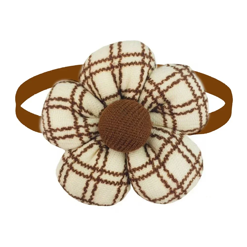 50/100pcs Small Dog Bow Tie Pet Supplies Brown Bowknot for Small Dog Cat Fashion Cute Pet Bow Tie Dog Supplies Dogs Grooming