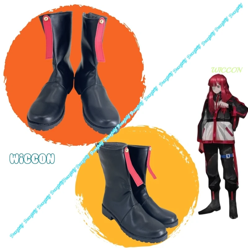 yuri-–-bottes-de-cosplay-noires-en-pu-accessoires-de-costume-d'halloween-pour-adultes-de-la-societe-limbus