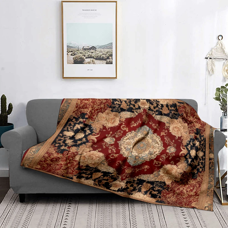 Home decoration plush Throw Sofa blanket Bedspread on the bed fluffy soft blankets decor Plaid Modern Persia boho Blankets