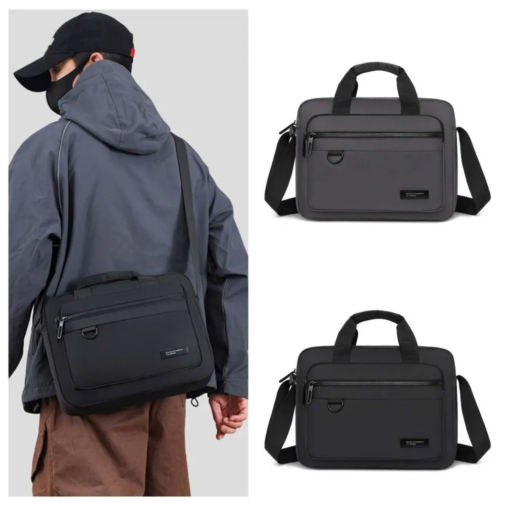 

Водонепроницаемая мужская сумка через плечо, большая вместительная сумка для телефона, студенческая сумка через плечо, черная/серая сумка-мессенджер из ткани Оксфорд