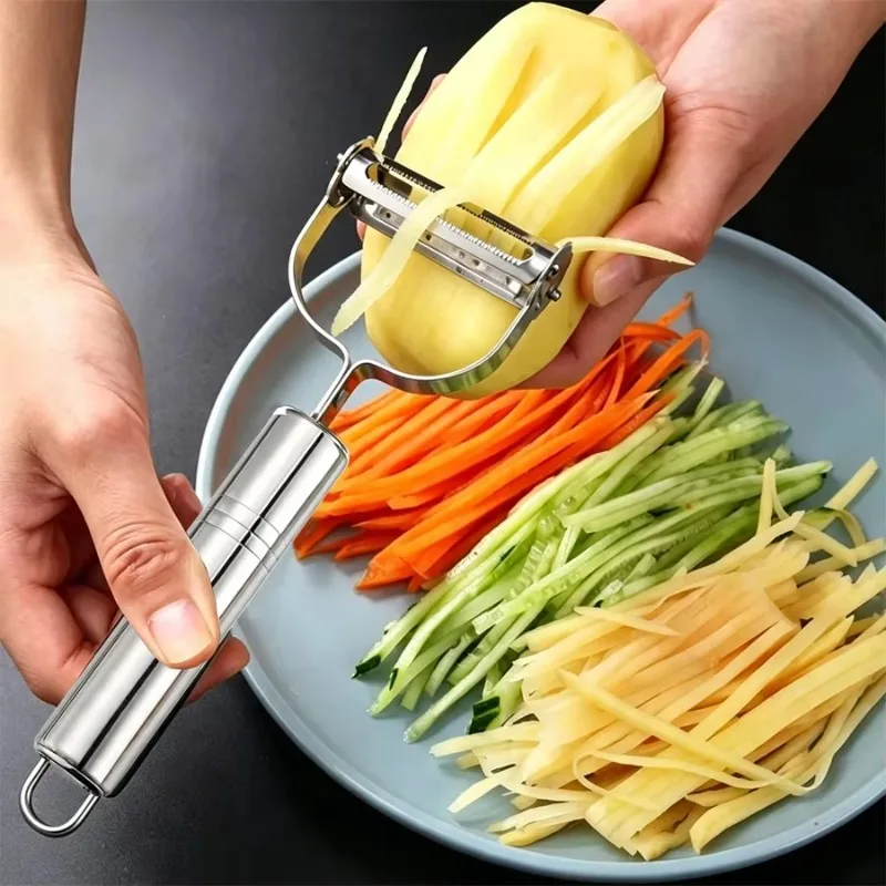 Stainless Steel Peeler Fruit Vegetable Melon Potato Carrot Cucumber Multifunction Grater Julienne Peeler Slice Home Kitchen Tool