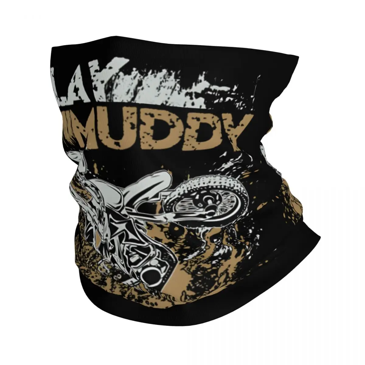 Dirt Bike Play Muddy Motocross Bandana Neck Cover Motorcycle Club Motolife Face Scarf Balaclava Riding Unisex Adult All Season