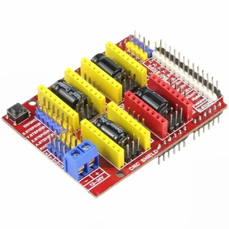 5 pçs novo escudo cnc v4 escudo v3 máquina de gravura/impressora 3d/placa de expansão de driver a4988 para arduino kit diy