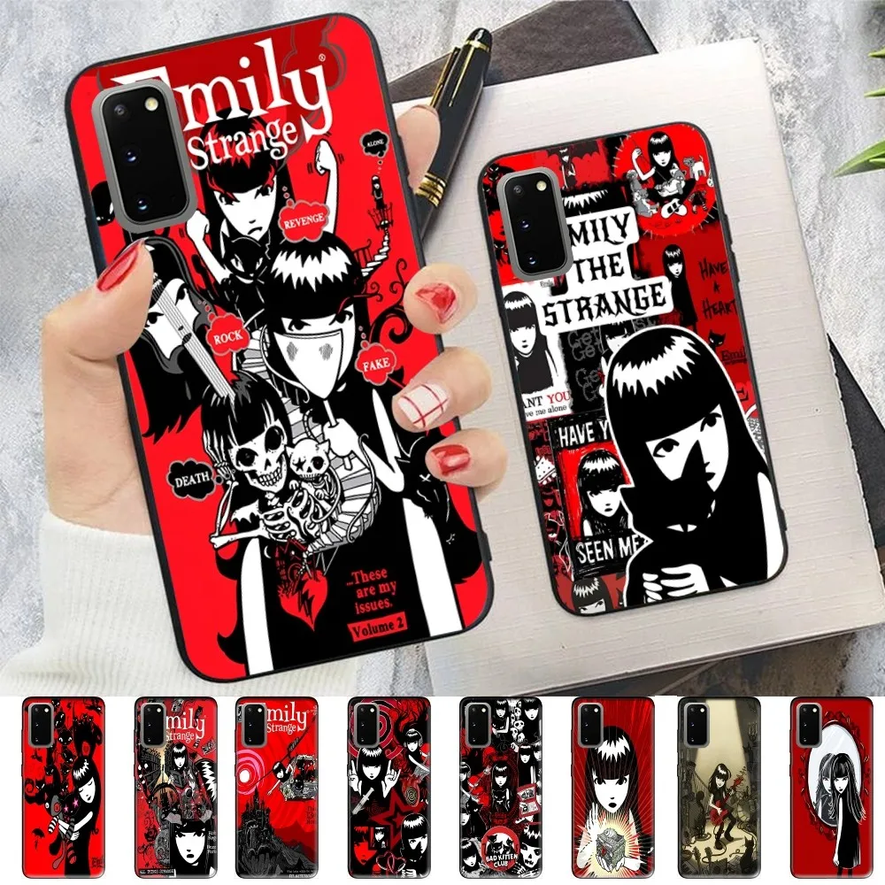 E-Emily The S-Strange Phone Case For Samsung S 9 10 20 21 22 23 30 23 24 Plus Lite Ultra FE S10lite Fundas