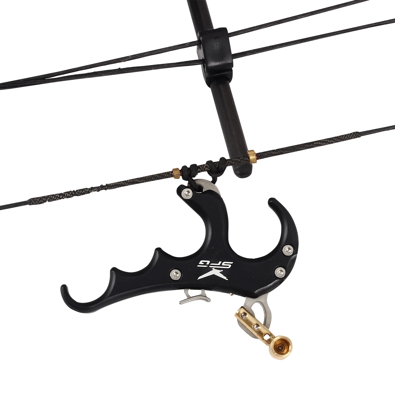 Bow Release Archery Aluminium Alloy 4 Fingers Compound Bow Thumb Quick Release Aid Hunting Shooting Adjustable Accessories