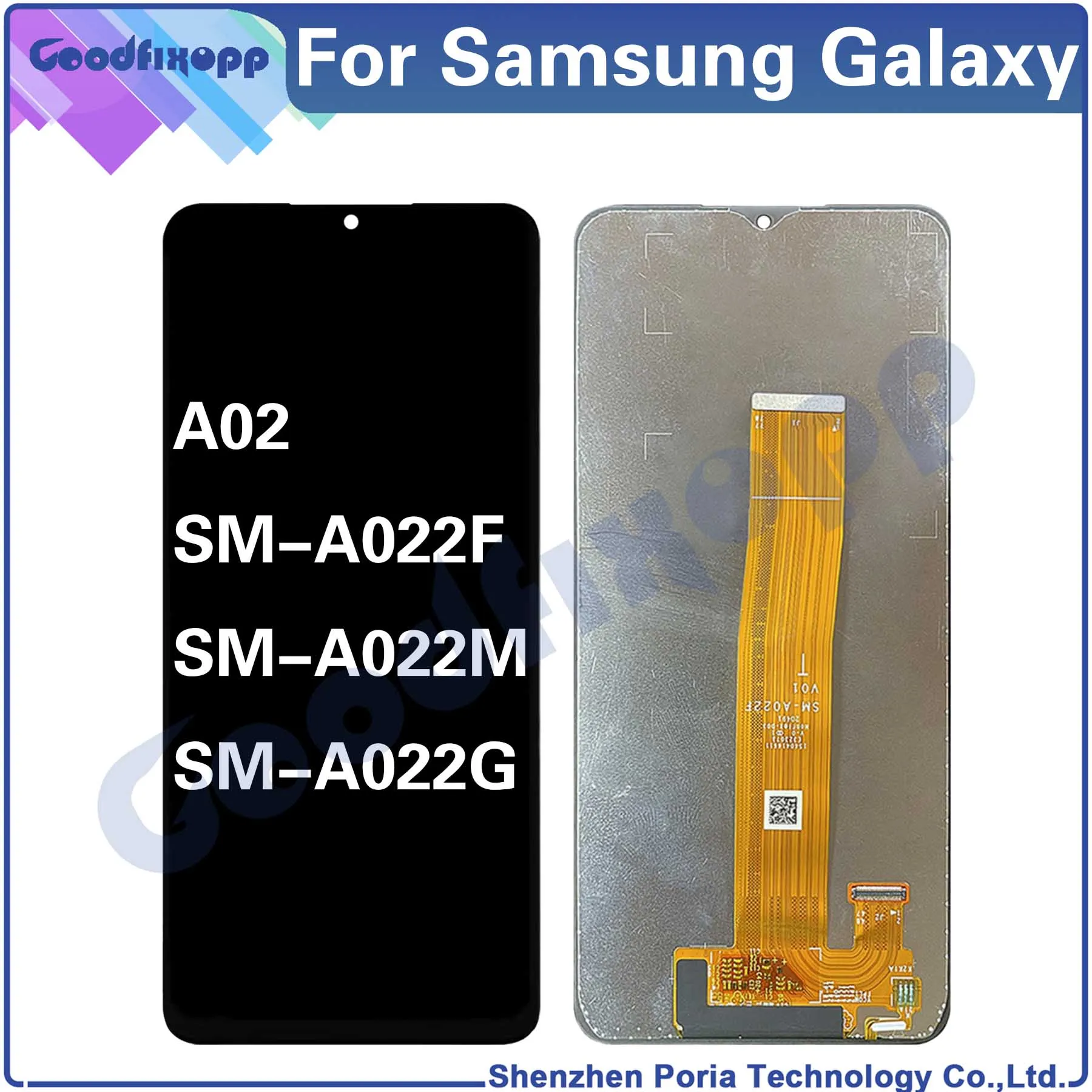 

For Samsung Galaxy A02 A022 SM-A022 SM-A022F SM-A022M SM-A022G LCD Display Touch Screen Digitizer Assembly Parts Replacement