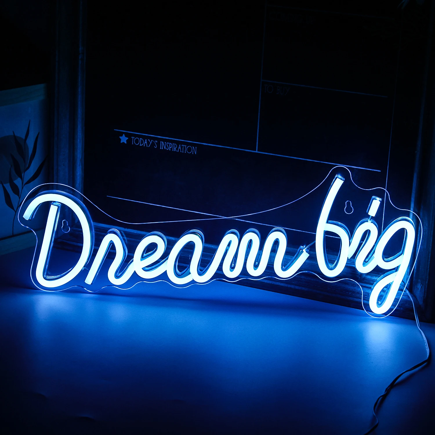 

Dream Big Led Neon Sign Light Custom Color for Party Club Teen Room Wall Hanging Night Light Sign Acrylic Light Board Decor Neon