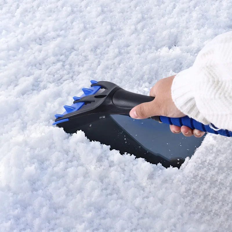 Rascador de hielo automático para parabrisas, cepillo de vidrio de limpieza rápida, herramienta limpiadora para quitar nieve, pala para cepillo de nieve de invierno para ventana de coche