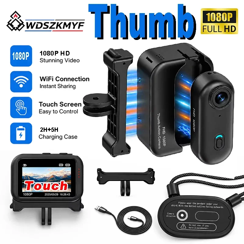 H88 Mini Telecamera Sportiva HD 1080P per Esterni, Casco, Moto, Bici, Filmazione Sportiva, Videocamera per Bicicletta, Action Cam, Videocamera POV WIF
