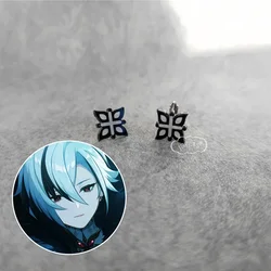 Anime Earrings Arlecchino The Knave Dangles Ear Ring Cosplay Prop