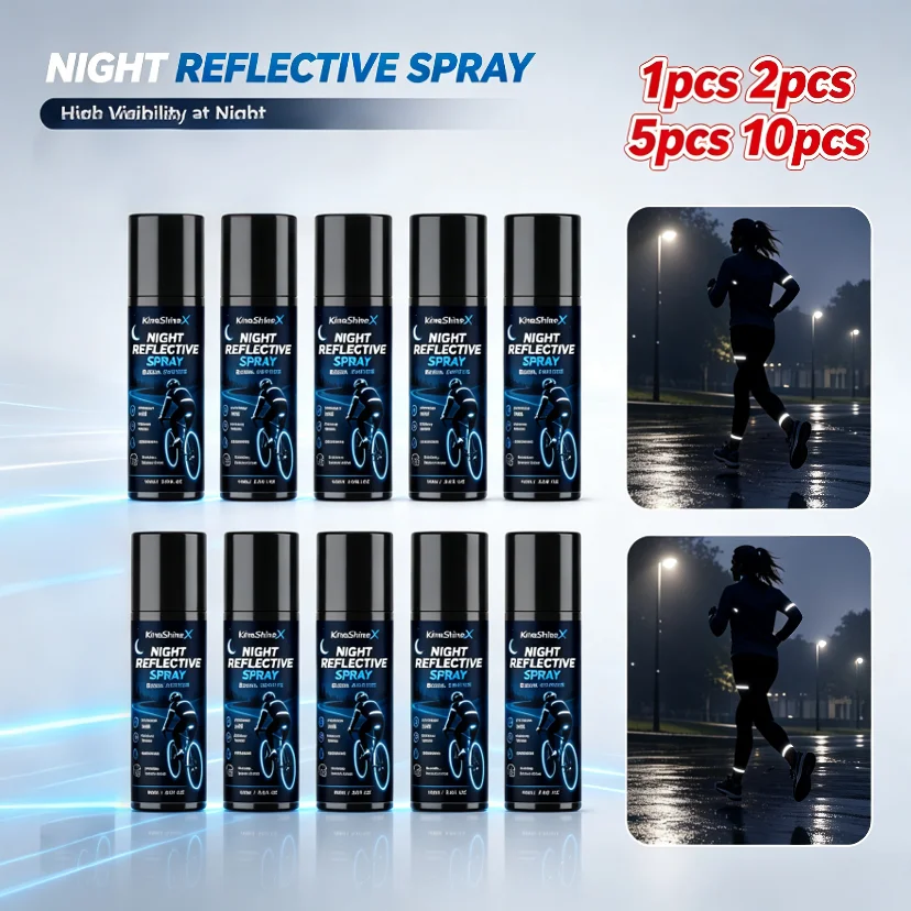 100ml  Luminous Reflective Spray Paint Night Visible Waterproof Coating Bright Pigment for Garment Car Bike Camping Fishing