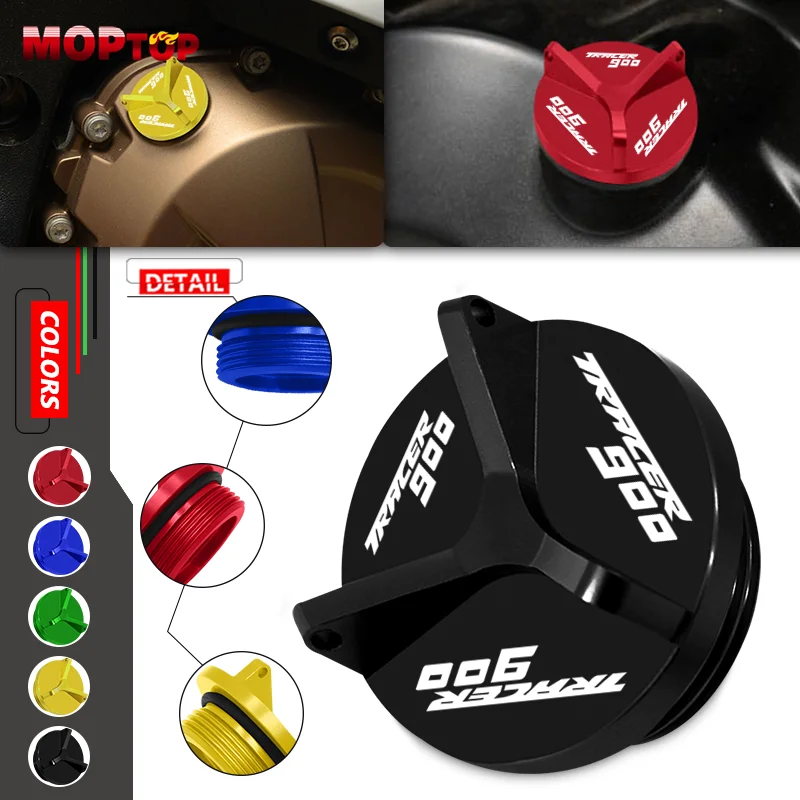 Motorcycle tracer CNC Engine Oil Filler Cap Plug Cover Protection For Tracer 900 900GT TRACER900 TRACER900GT 2018-2023 oil cap