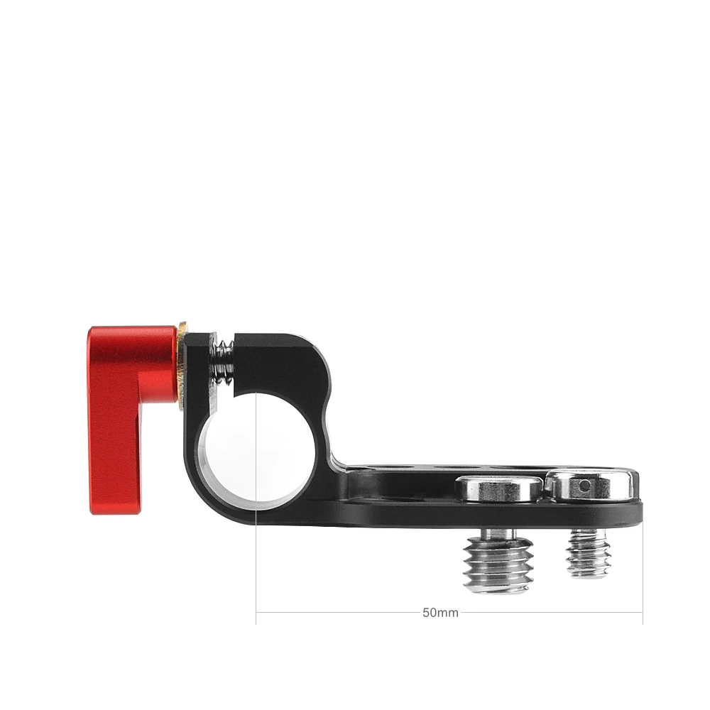 Minifocus 15mm Single Rod Clamp with 1/4 Thread Screw Hole for Camera Monitor DSLR Cage Plate Handle Grip Rail System Extension