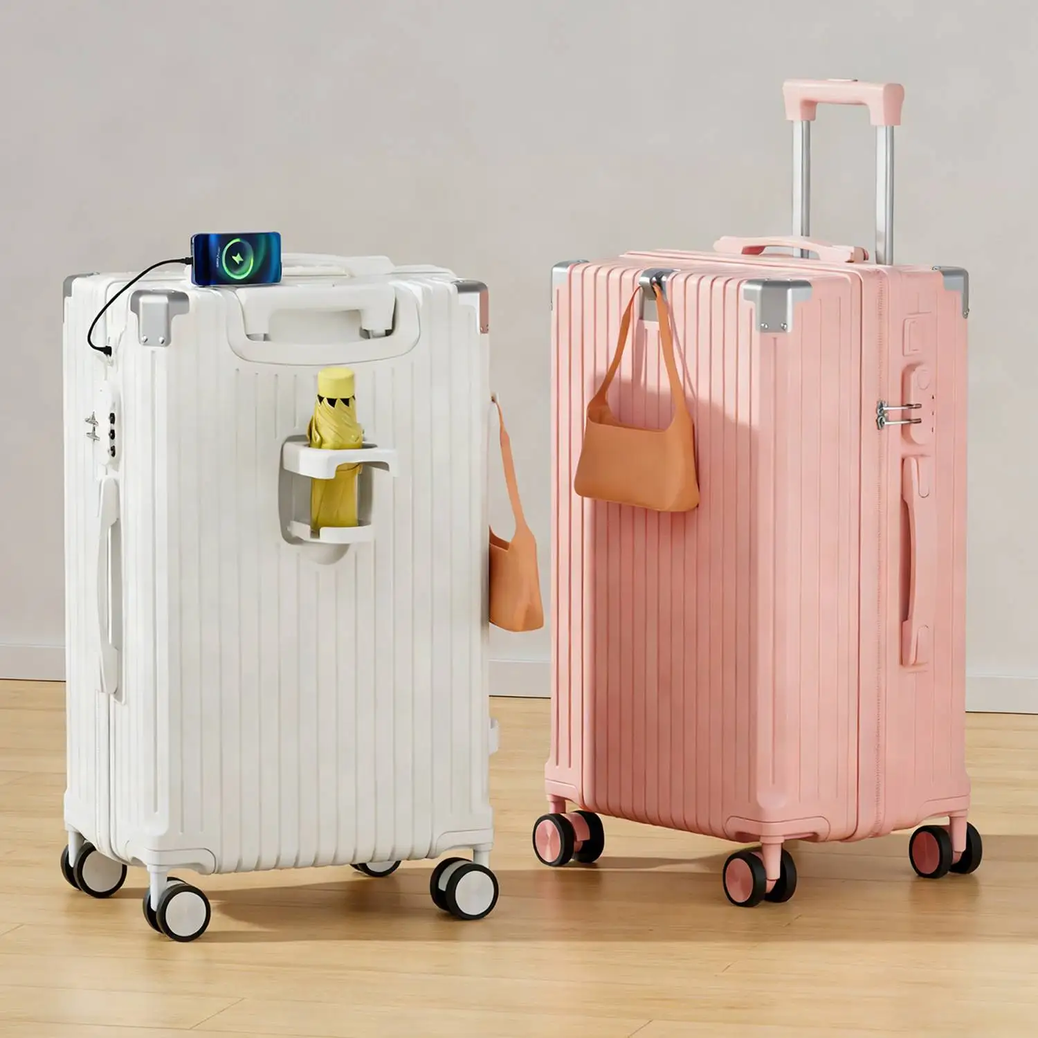 thickened-student-travel-suitcase-multi-function-luggage-with-front-hook-password-box-2026-new-model-pull-rod-leather-bag