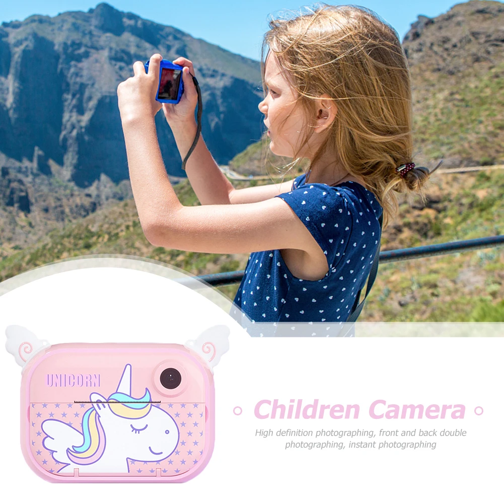 Instant Camera for Kids Digital Camera Toys Black & White Thermal Photo Printer Video Recorder Thermal Printer Toy Children Gift