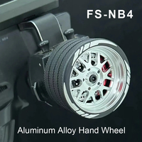 JTY Aluminum Alloy RC Hand Wheel With Brake Disc Remote Control Steering Wheel For Flysky Noble NB4 Transmitter
