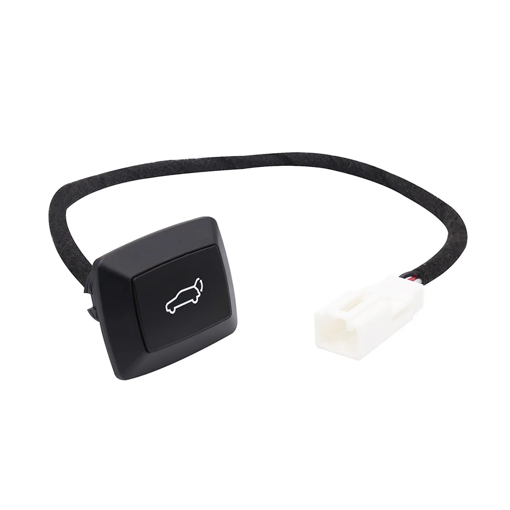 12V ブートスイッチボタン ユニバーサルテールゲートリアトランクスイッチ SUV オフロード車用 LED インジケーター ABS ブラック