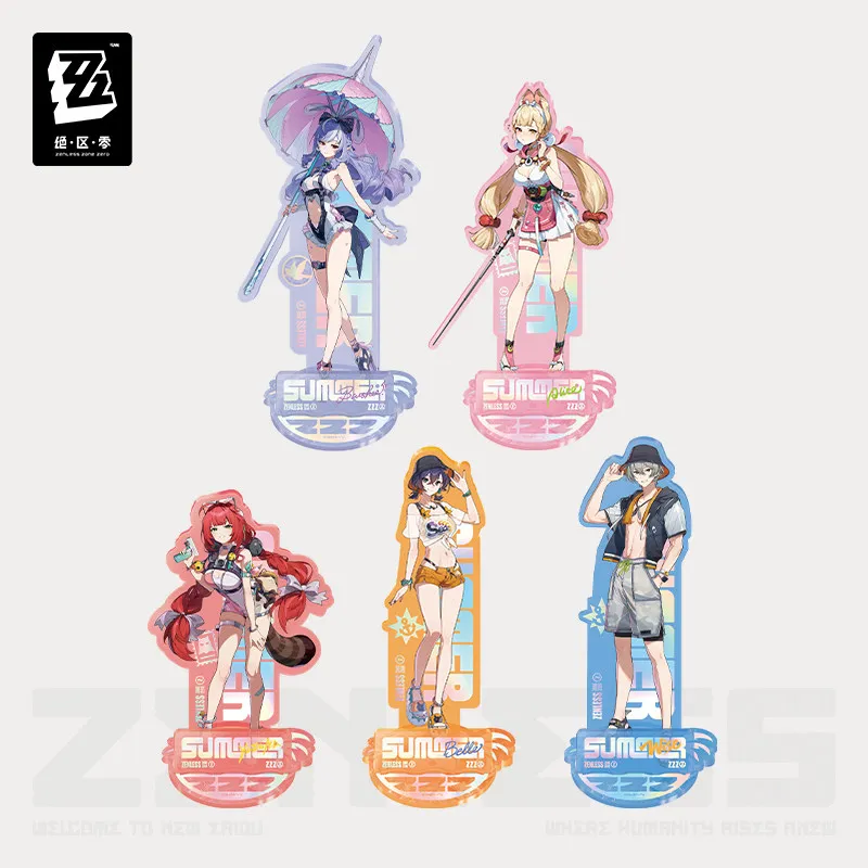 ゼンレス・ゾーン・ゼロ-リドゥファッションシリーズ-vol3-アクリルスタンド-ビビアン-ベル-ワイズ-デスクトップデコレーション-ファン向けコレクターギフト