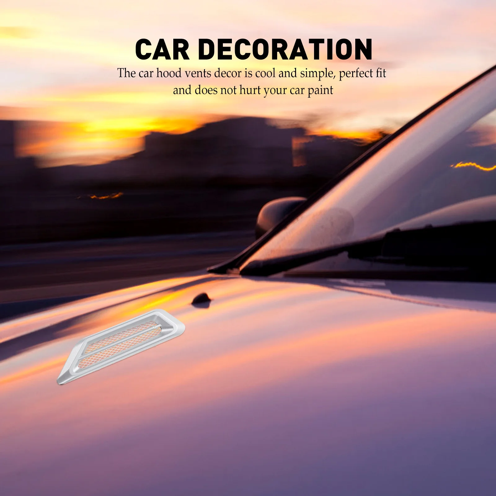 

1Pair Car Air Flow Vent Sticker Shark Design Personality Modification Fits Most Cars Easy to Mounting Air Flow Vent Decal