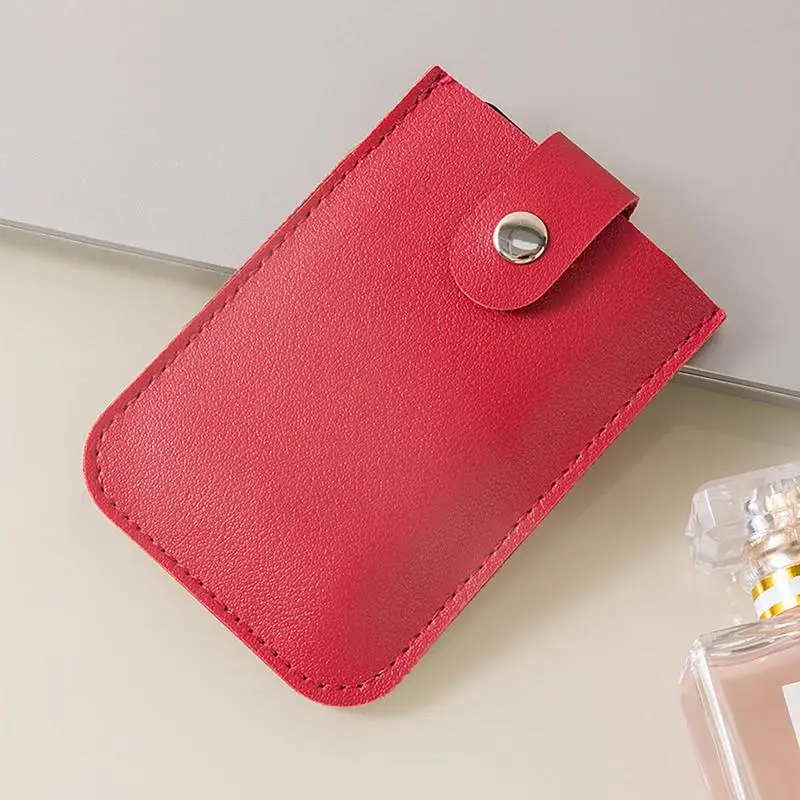 Leather Credit Card Holder Layered Pull-out Card Bag PU Leather Portable Ultra-thin Coin Purse For Men And Women