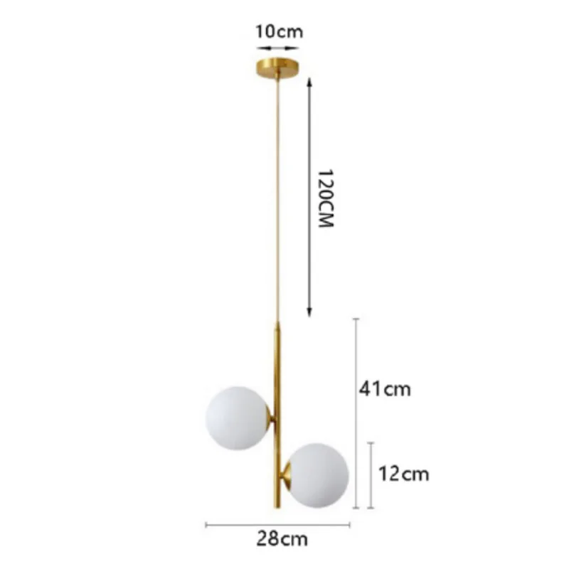 Moderne nordische LED Glas Pendel leuchten Wohnzimmer Esszimmer Beleuchtung Glanz Dekor Kronleuchter Innen Schlafzimmer Küche Leuchten Leuchte