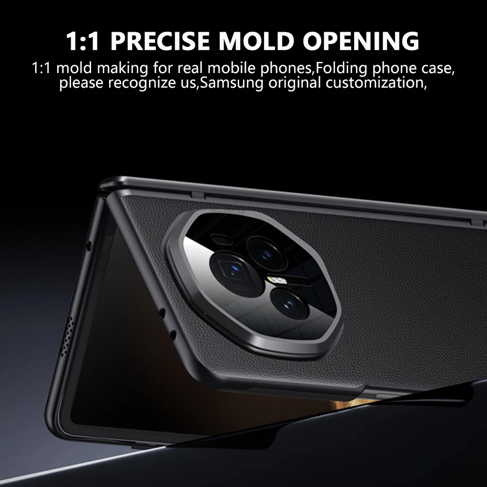 Luxury Hinge Screen Protector Case for Honor Magic V3 V 3 2024 Official Case Shockproof Back Cover Kickstand Skin Case