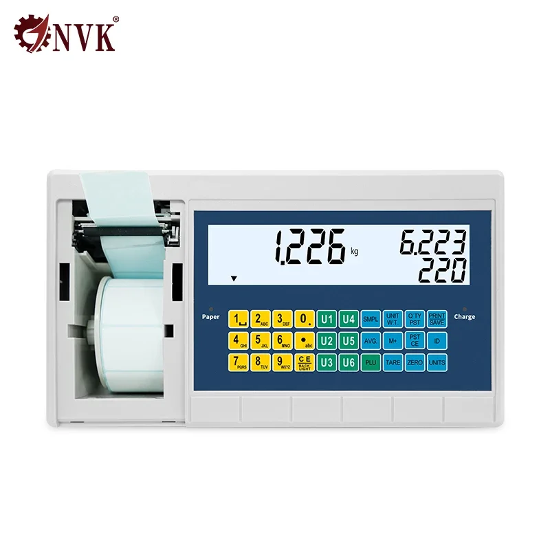 2025 hot sale Counting Indicator Display Label Printer Digital Weighing Indicator with Label Printer for Floor Scales Bench Scal