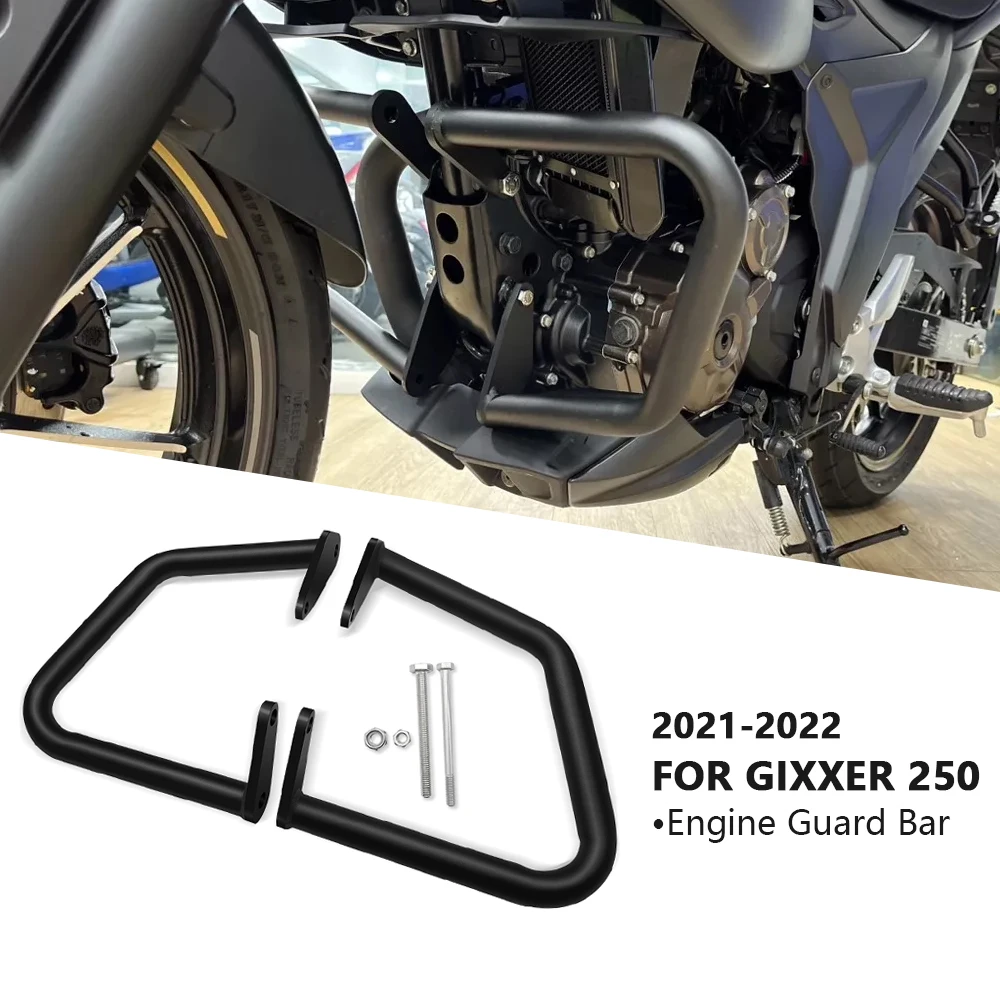 Barra protectora anticaída para motocicleta, parachoques inferior del motor, placa GIXXER 250, accesorios para gixxer 2021, 2022-250