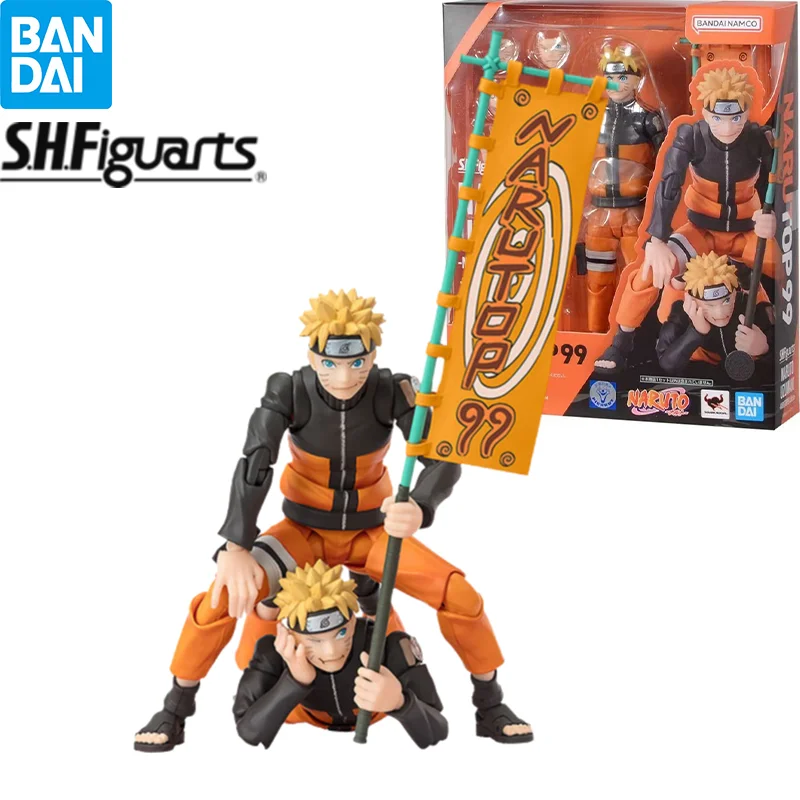 

In Stock Bandai Spirits S.H.Figuarts Naruto Uzumaki NARUTOP99 Edition Anime Figure Action Model Collectible Toys Gift