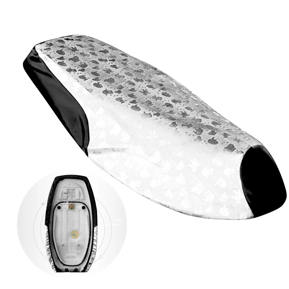 

Electric Motorcycle Sunscreen Seat Cover Waterproof Scooter Cushion Pad Outdoor Non Slip Durable Soft Material Elastic Band