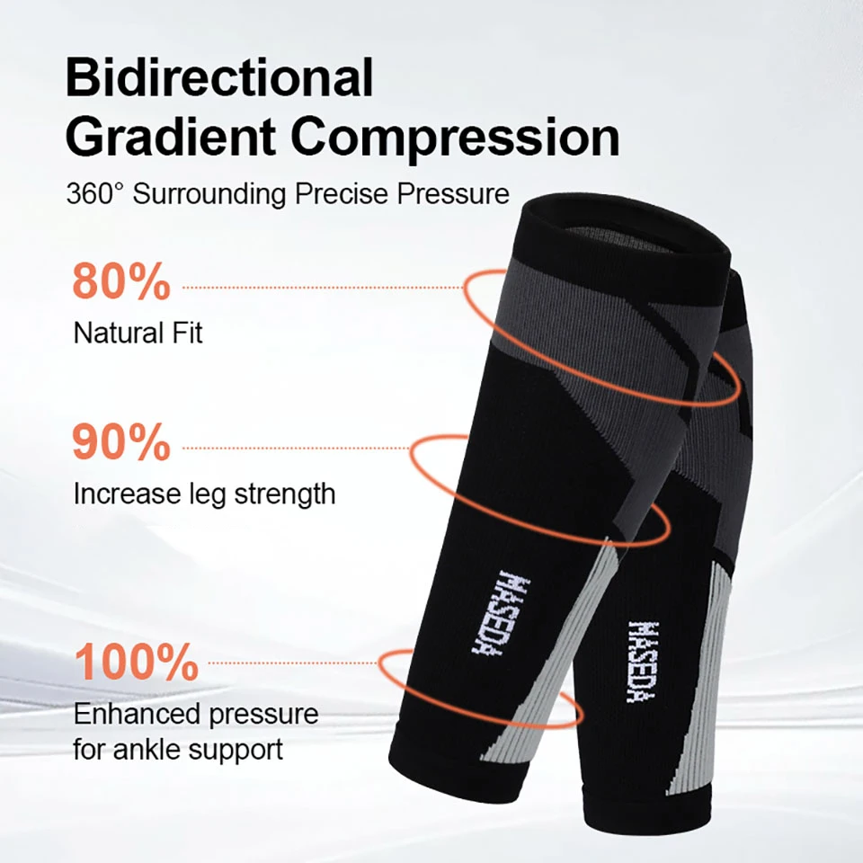 1Pair Leg Protectors Surrounding Pressure Support Muscle Protection Elastic Fit Shock Absorption Running Fitness Skipping Rope
