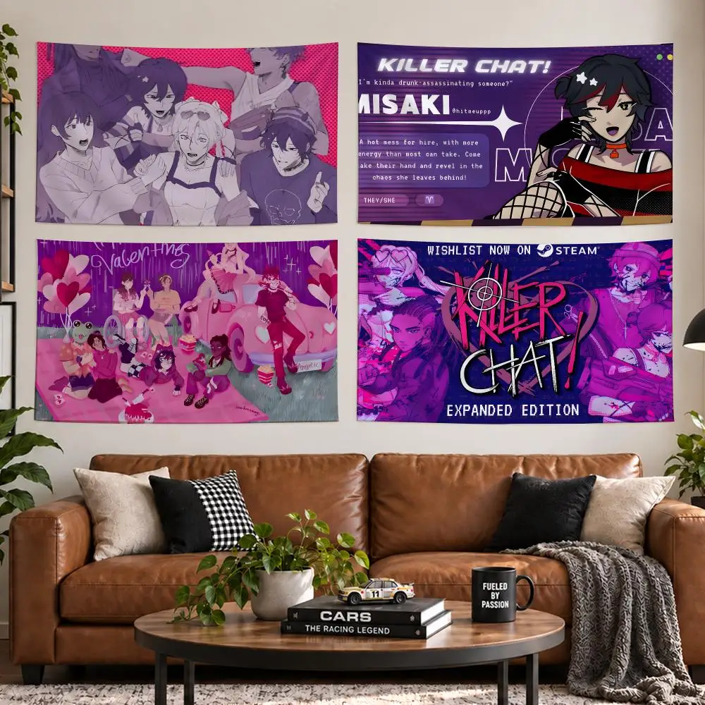 K-killer Chat Expanded Edition Tapestry Outdoor Parties Bedrooms Living Rooms Dorm Rooms Wall Decor Banners Gifts