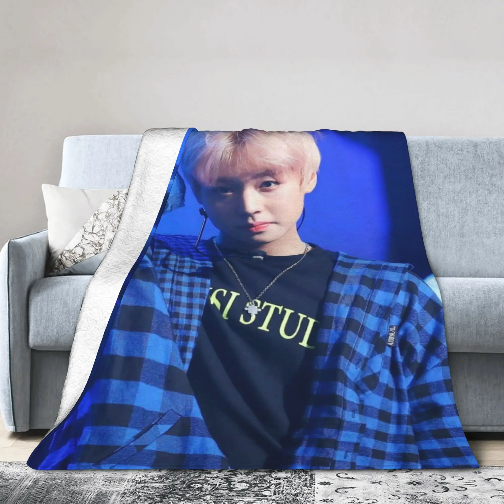 New Arrival Park Ji Hoon fan gift Blankets Soft Fleece  Cozy Throw Blanket Machine Washable