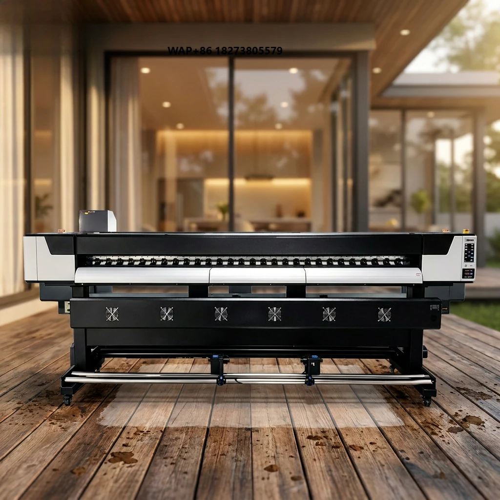 3.2M web-based weak solvent printer supports flexographic and banner paper printing I3200 I1600 printhead automatic inkjet
