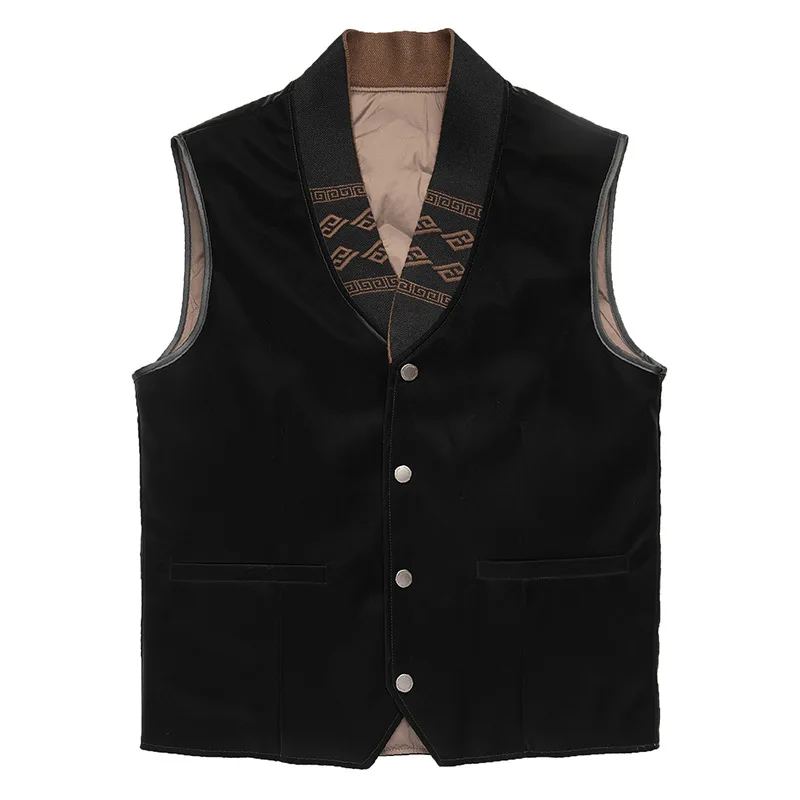 

Business Wool Coat Men's Casual Overcoat Men Goose Down Vest