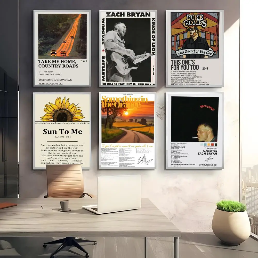 Rapper Z-Zach Bryan Poster Perfect Sticker Self Adhesive Art Designed for Home Dining Office Spaces