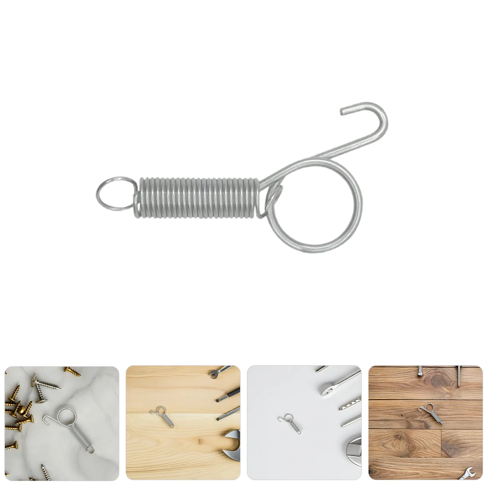 

12 Pcs Cage Spring Stainless Steel Lightweight Bird Cage Door Latch Fixing Hooks for Outdoor Birdhouses Spring
