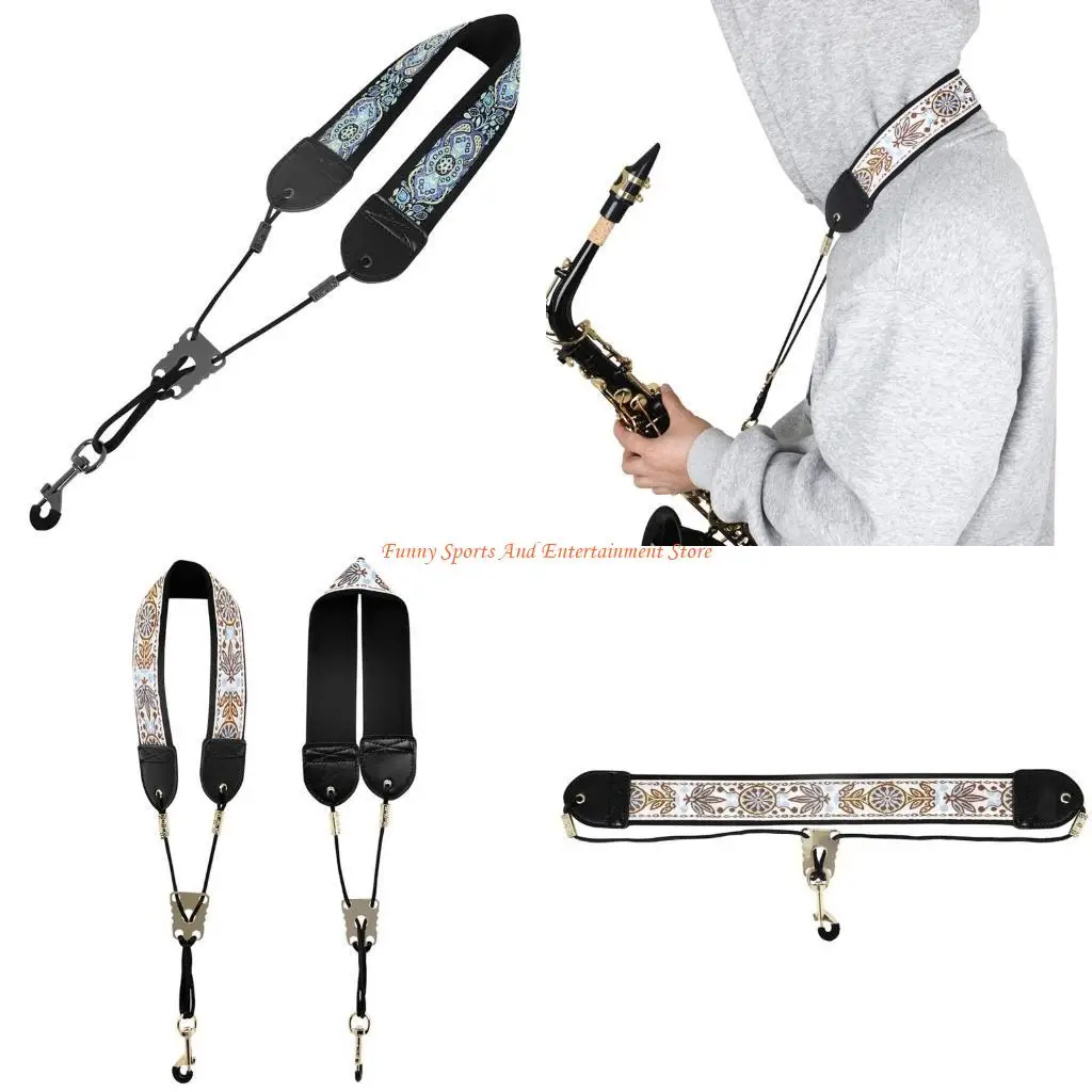 correia-pescoco-para-saxofone-c4de-com-cinto-sax-acolchoado-grosso-e-macio-fivela-ajustada-gancho-para-baritono-pescoco