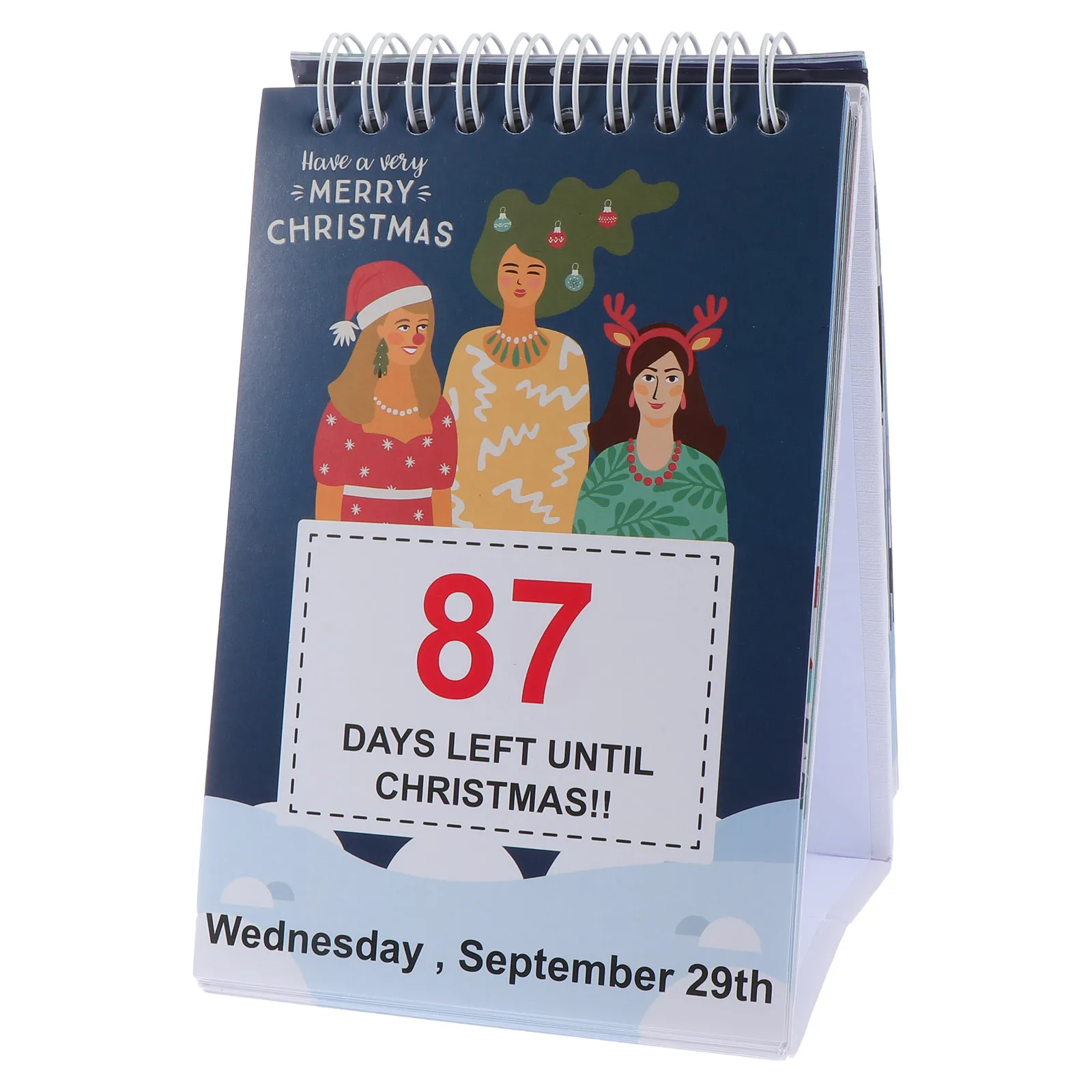 

Decorate Christmas Countdown Desk Calendar Advent Calendars Paper Holiday Ornament