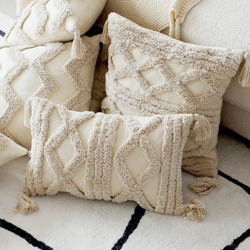 

Nordic Light Luxury 30x50/45x45cm Bed Sofa Throw Pillow Cover Couch Cushion Cover Mordern Pillowcase for Home Decoration
