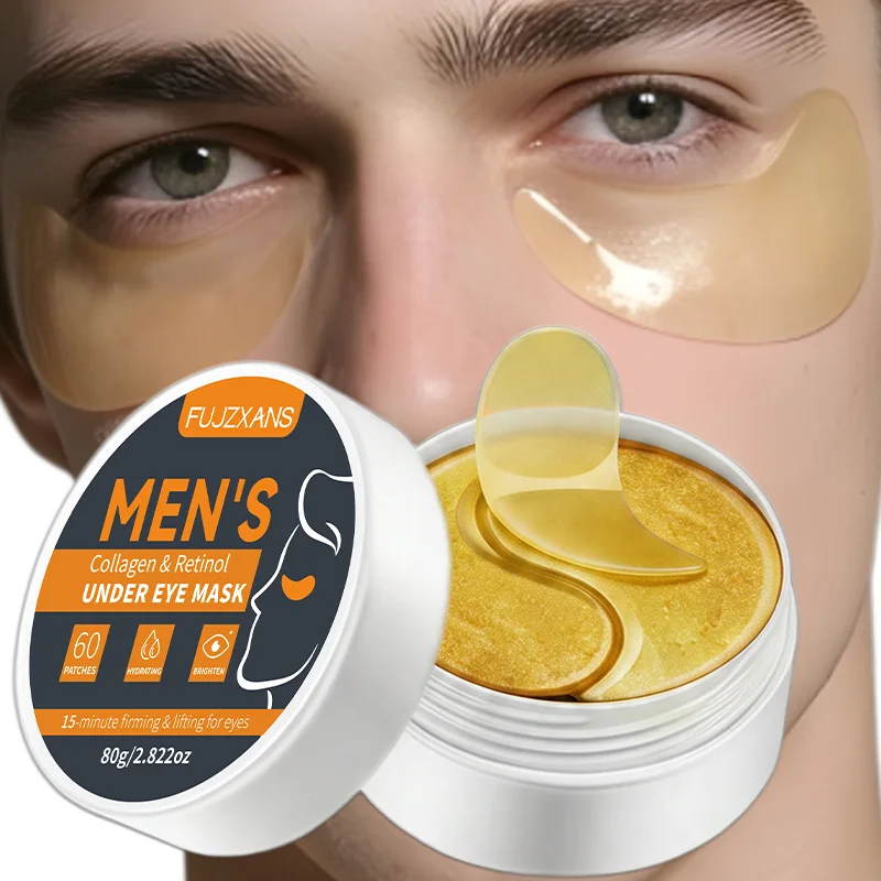 Men's Retinol & Collagen Under-Eye Mask – Anti-Aging, Reduce Dark Circles, Puffiness & Fine Lines, Men Firms Eye Patches