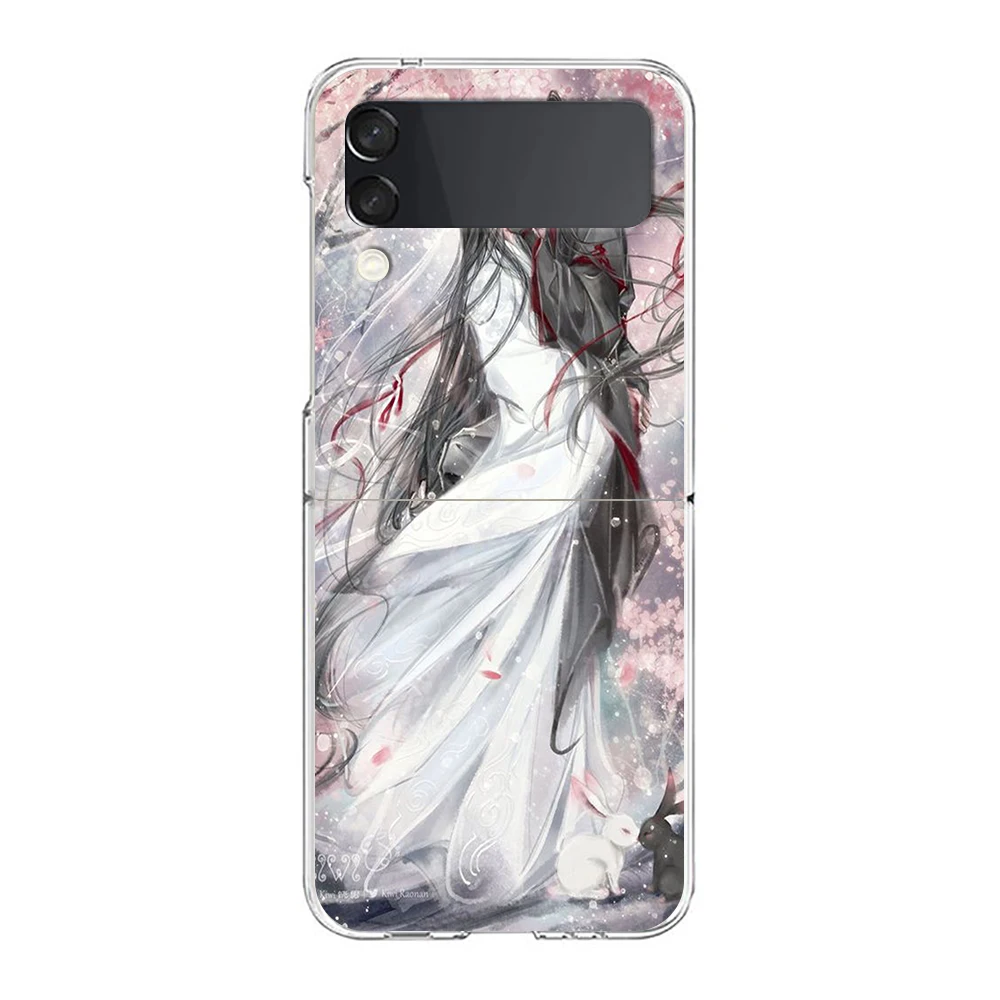 Anime Mo Dao Zu Shi Cute Zflip5 Zflip3 Telefoon Hoesje Voor Samsung Z Flip 3 5G Transparant Hard Shell Z Flip 4 Galaxy Cover Vouwen